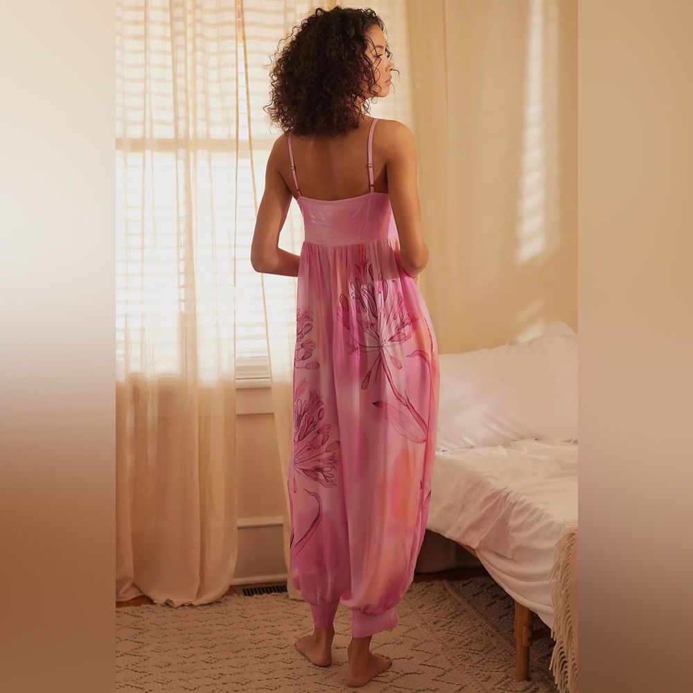 Anthropologie Printed Lounge Jumpsuit, SP - Picture 4 of 8